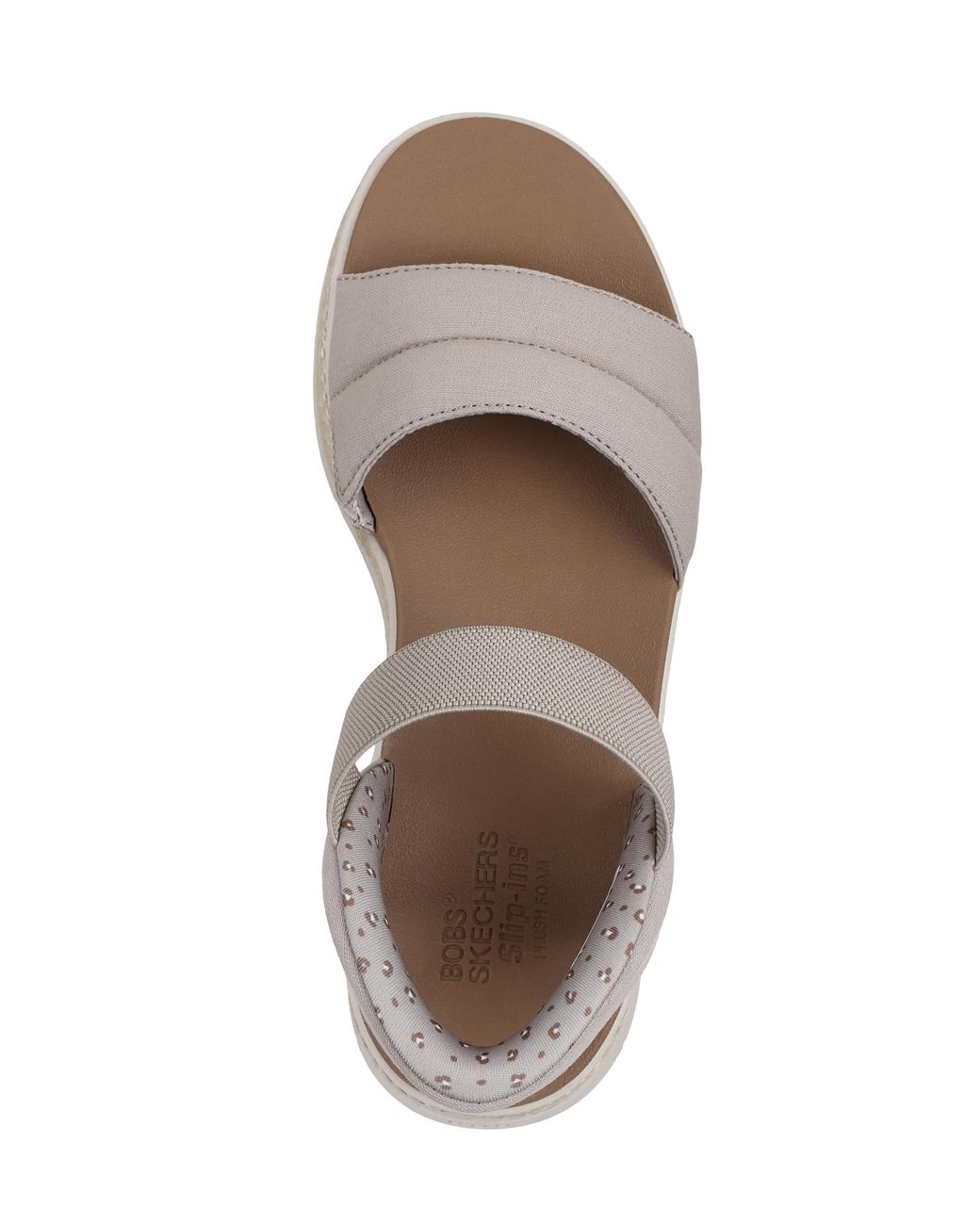 Skechers Natural Bobs Slip Ins Sandals D Fit