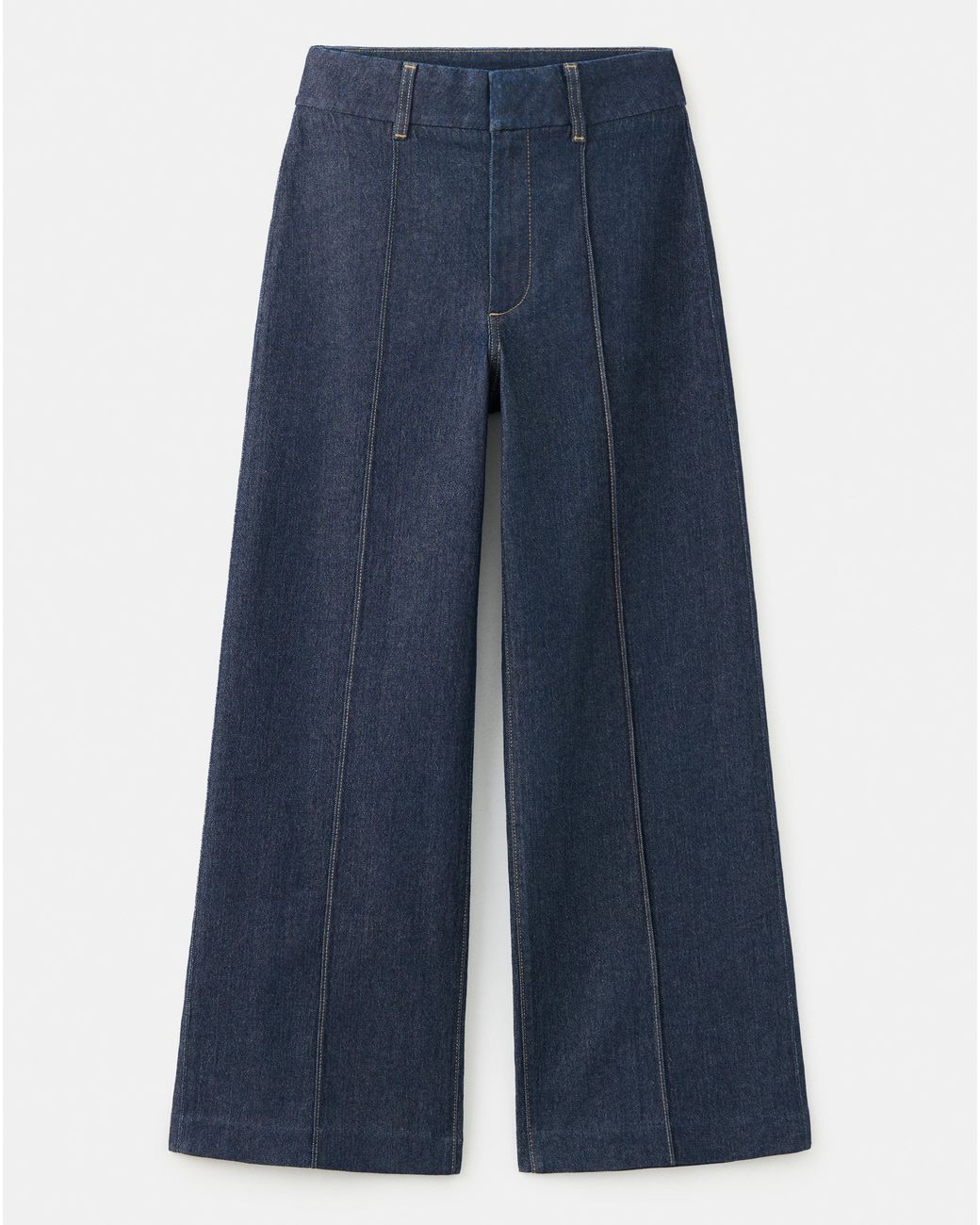 Mango Blue Paloma High Waisted Wide Leg Jean