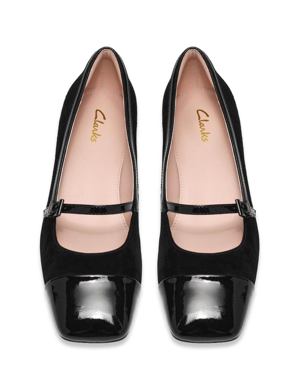 Clarks Black Crista Strap Std