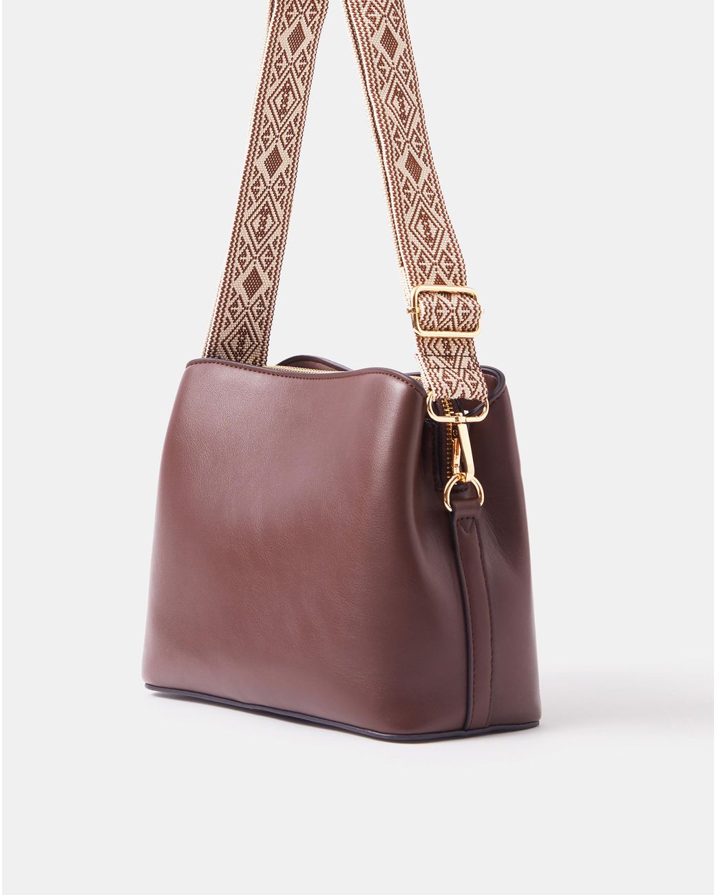 Accessorize Purple Webbing Strap Crossbody Bag