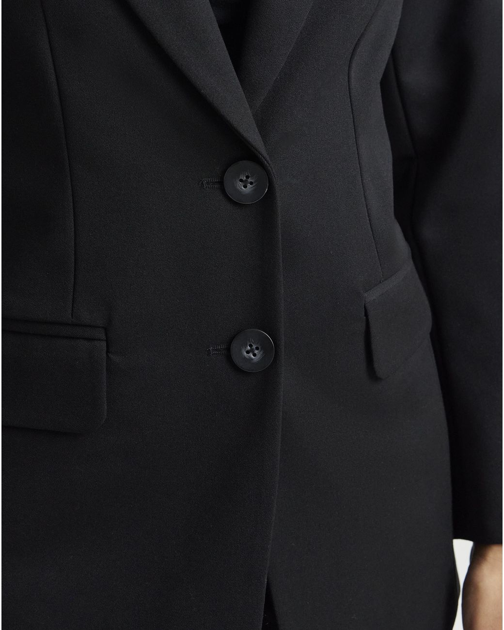 Simply Be Black Sculpting Cinch Waist Blazer