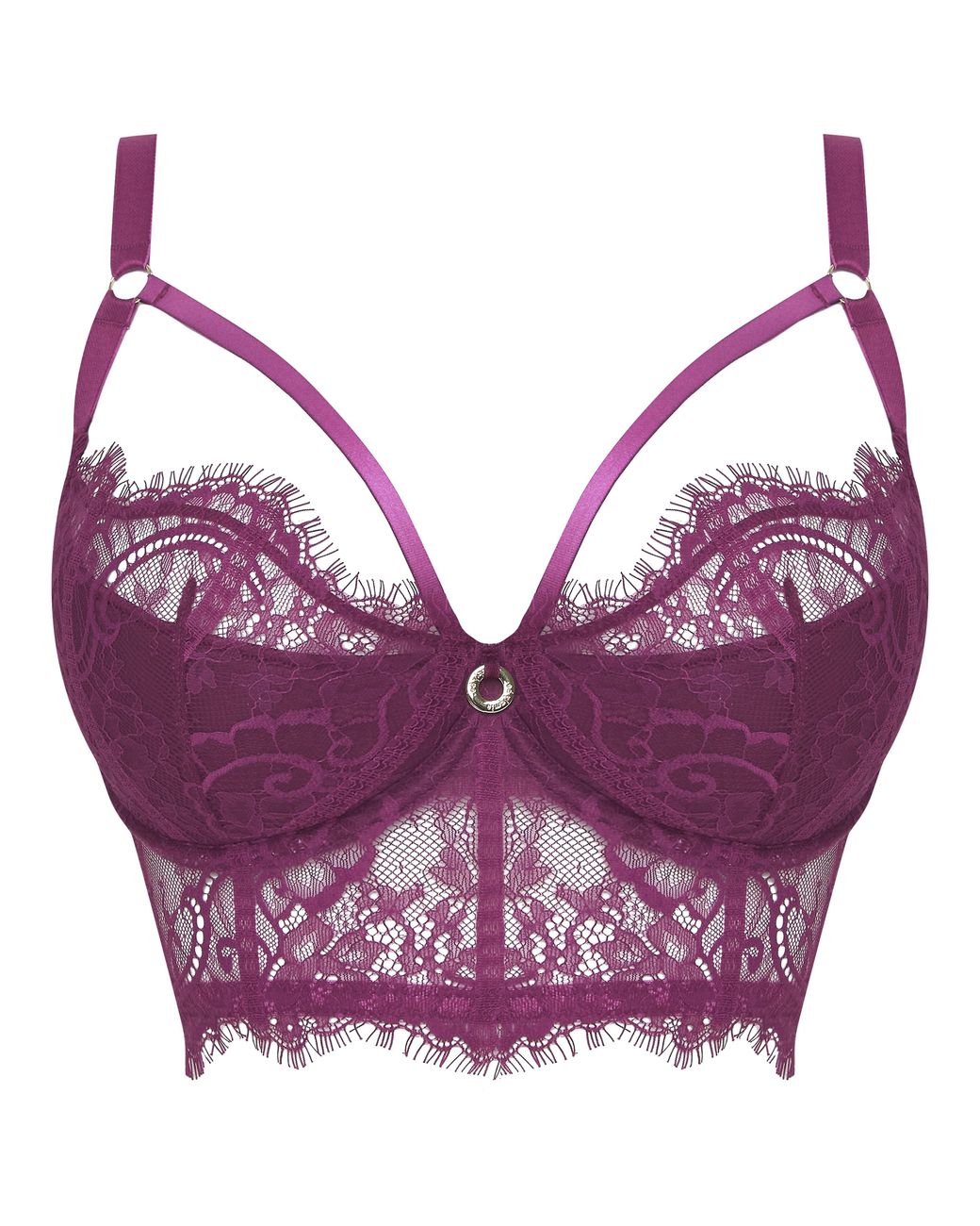 Simply Be Pink Sexy Lace Quarter Cup Bra