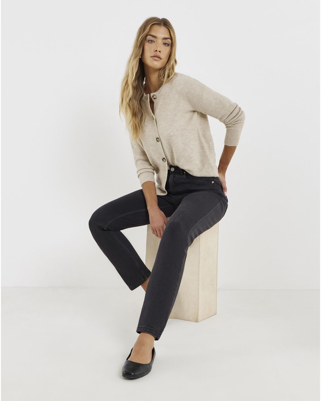 Simply Be Blue Sbe 99 1 Loose Mom Jeans