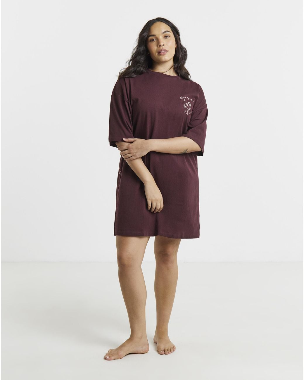 Pretty Secrets Purple Cheers Nightie
