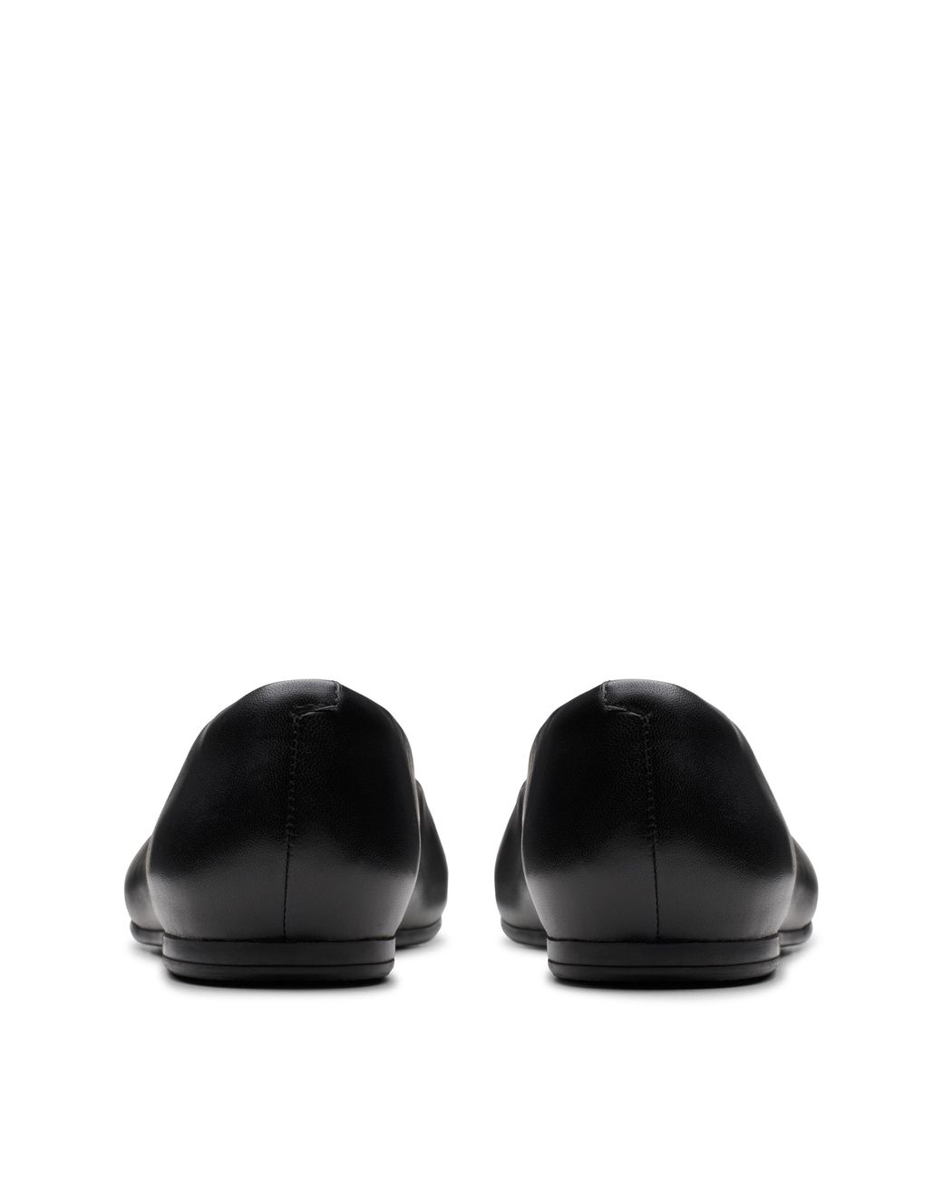 Clarks Black Livia Leather Ballerina D Fit