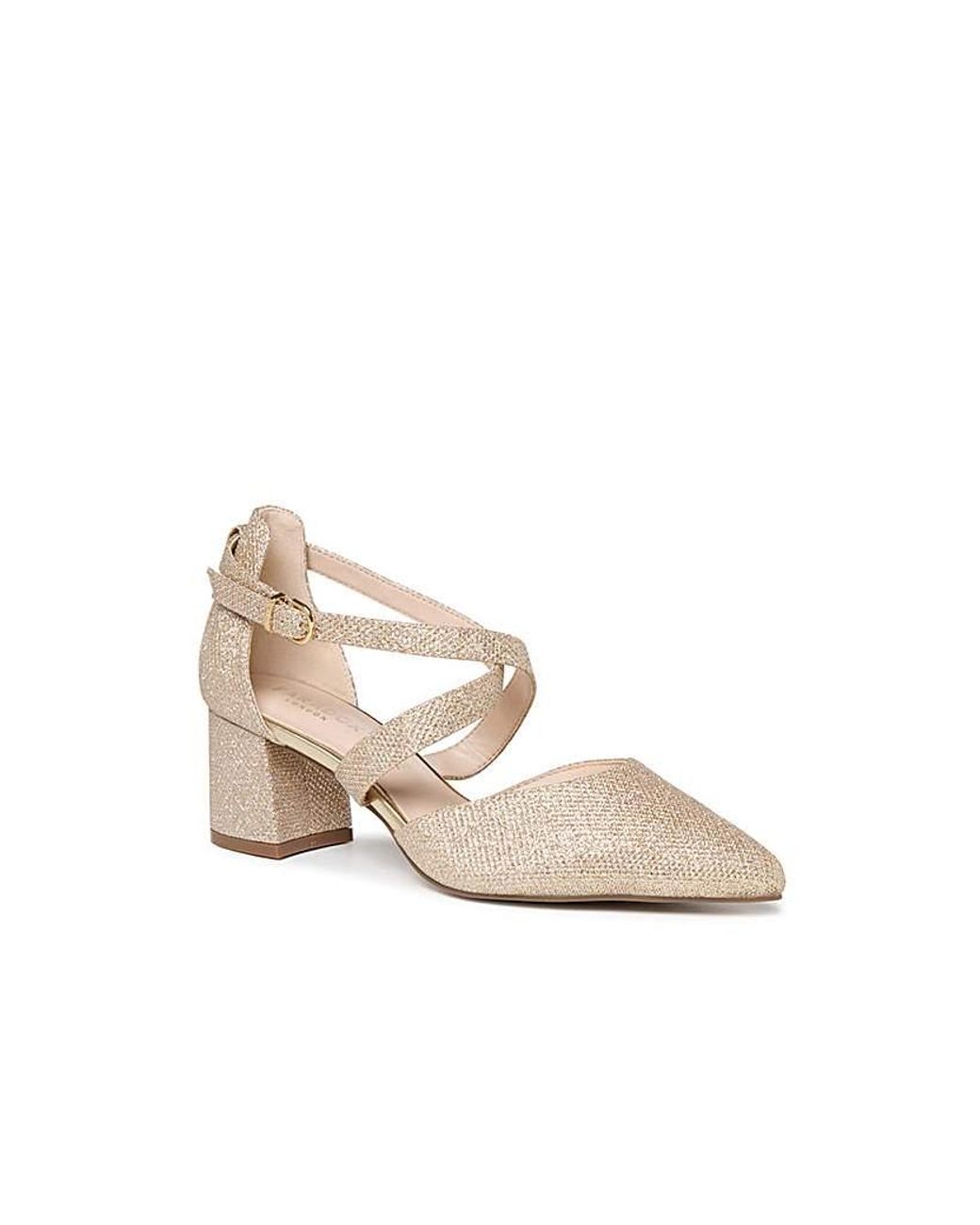 Paradox London White Filippa Wide Fit Shoes