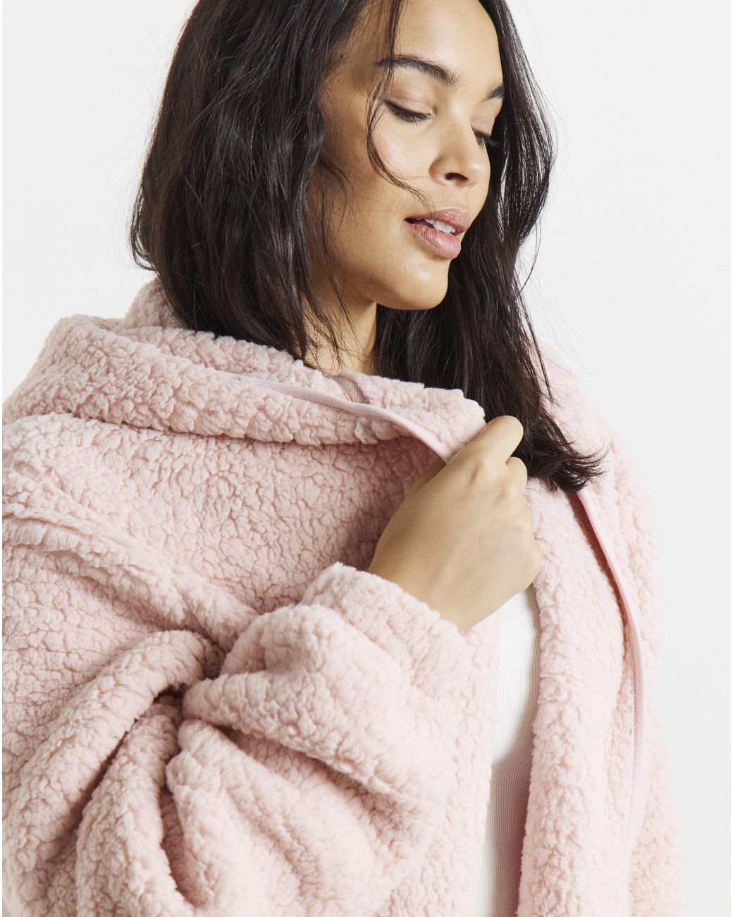 Pretty Secrets Pink Supersoft Borg Cardigan
