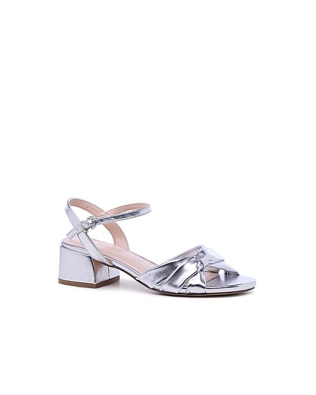 Paradox London White Nirvani Wide Fit Sandals