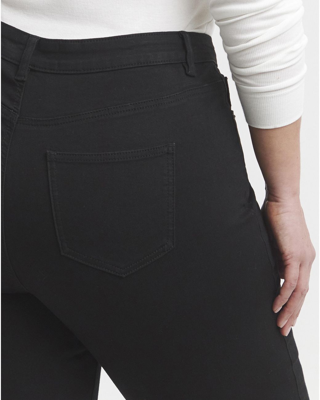 Simply Be Black Slim Highwaist Super Stretch Jeans