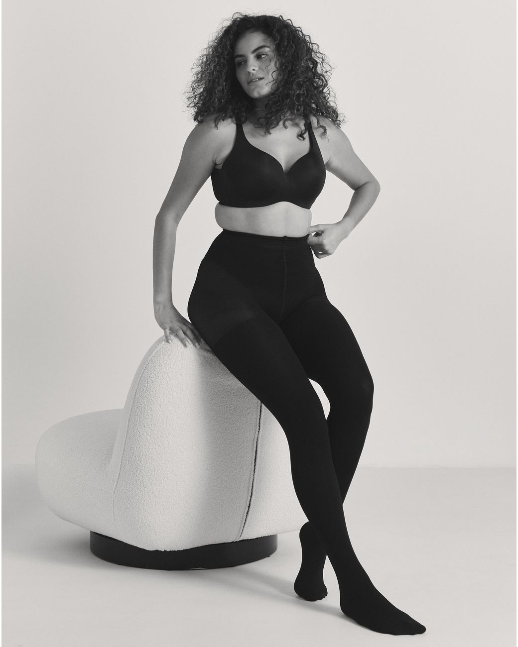 Pretty Secrets Black 1 Pack Thermal Shaping 200 Denier Tights