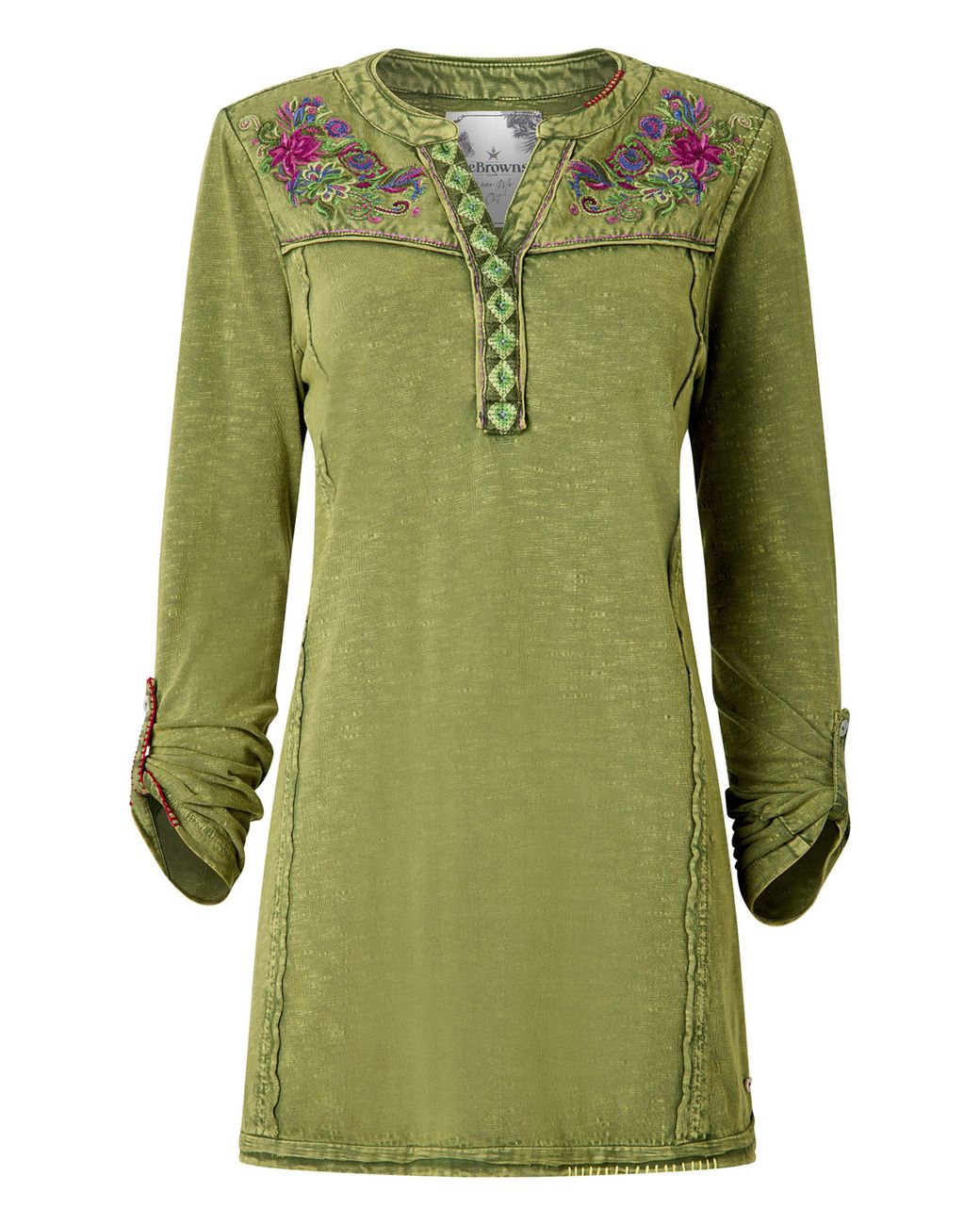 Joe Browns Blue Jb Boho Embroidered Jersey Tunic Top