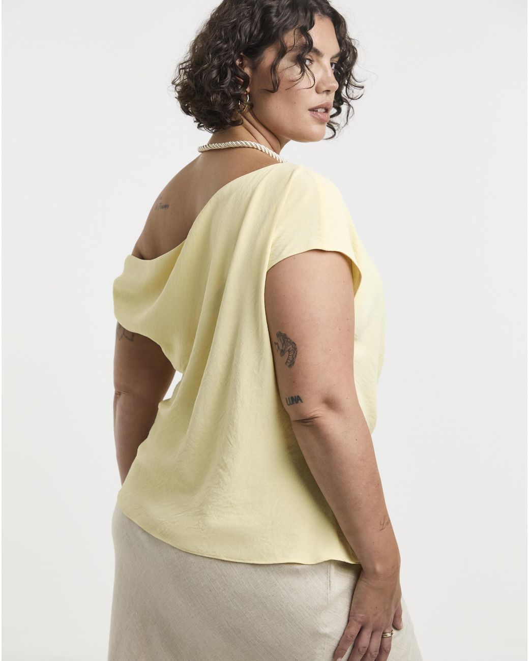 Simply Be Natural Ruched Detail Top