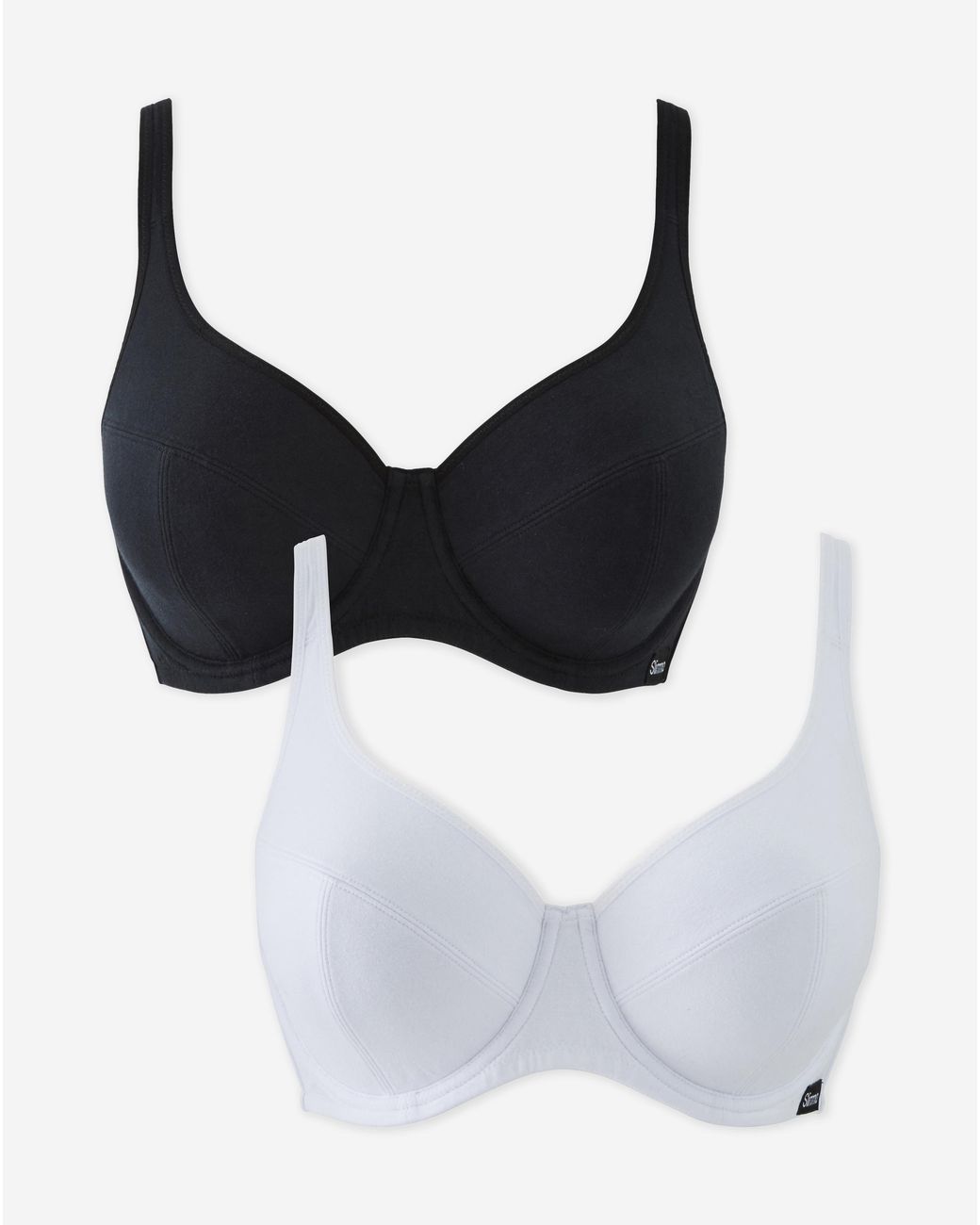 Slimma Brown 2 Pack Cotton Full Cup Bras