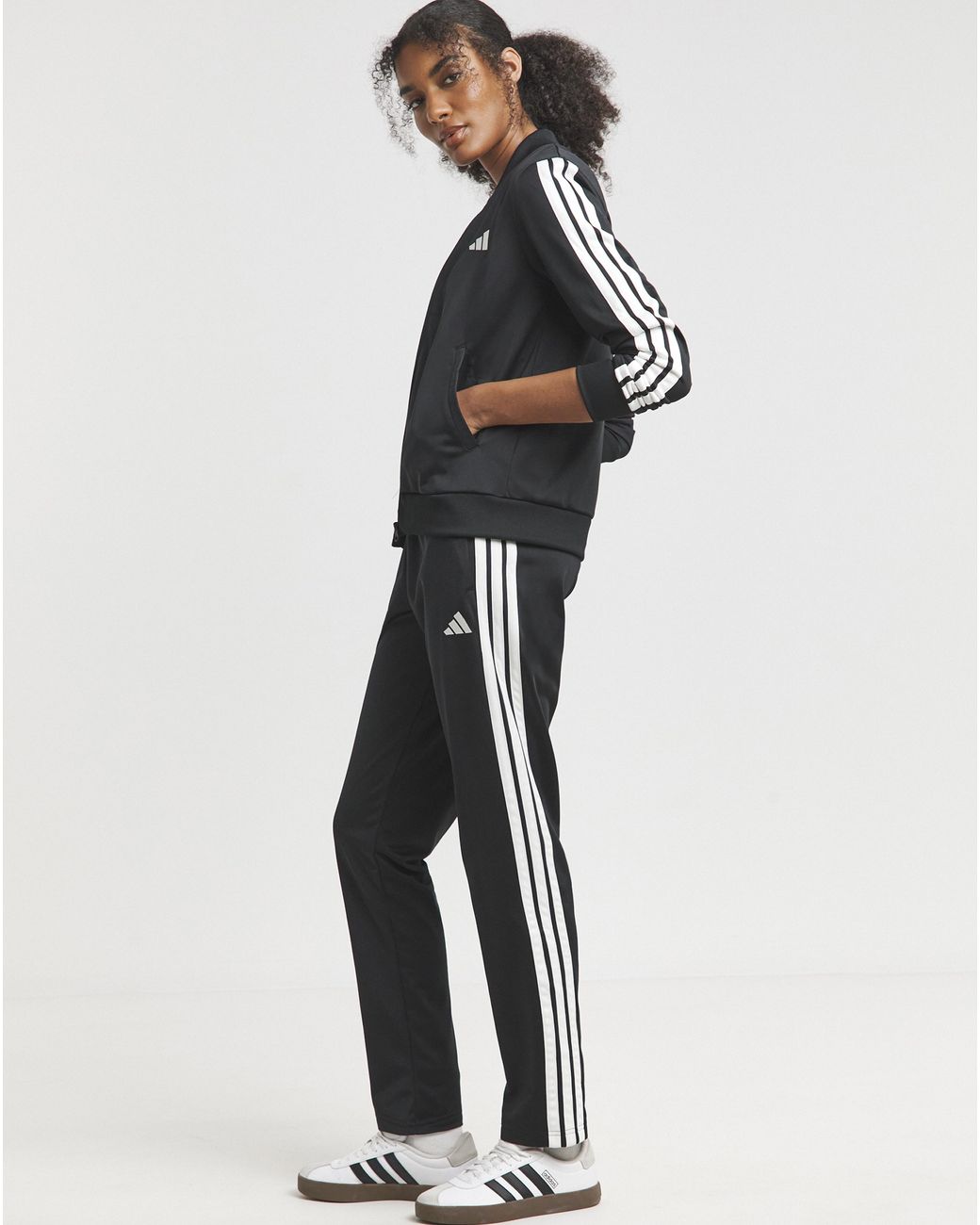 Adidas Blue 3 Stripe Tracksuit