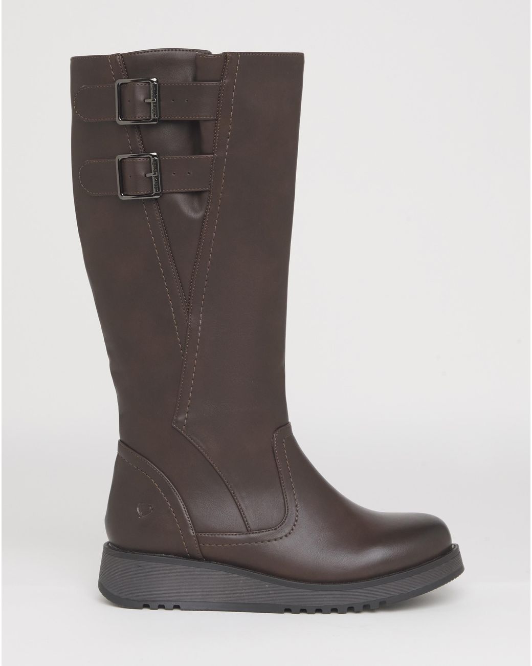 Heavenly Feet Blue Bernice Boots Cc Wide Fit