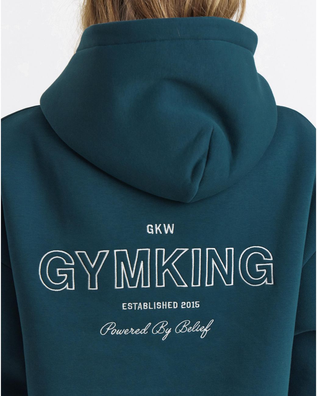 Gym King Blue Dynamic Oversized Hoodie