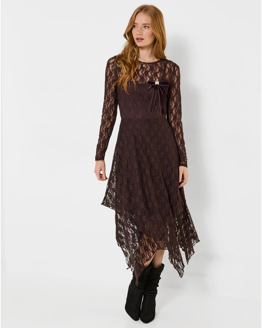 Joe Browns Brown Bella Lace Maxi Dress