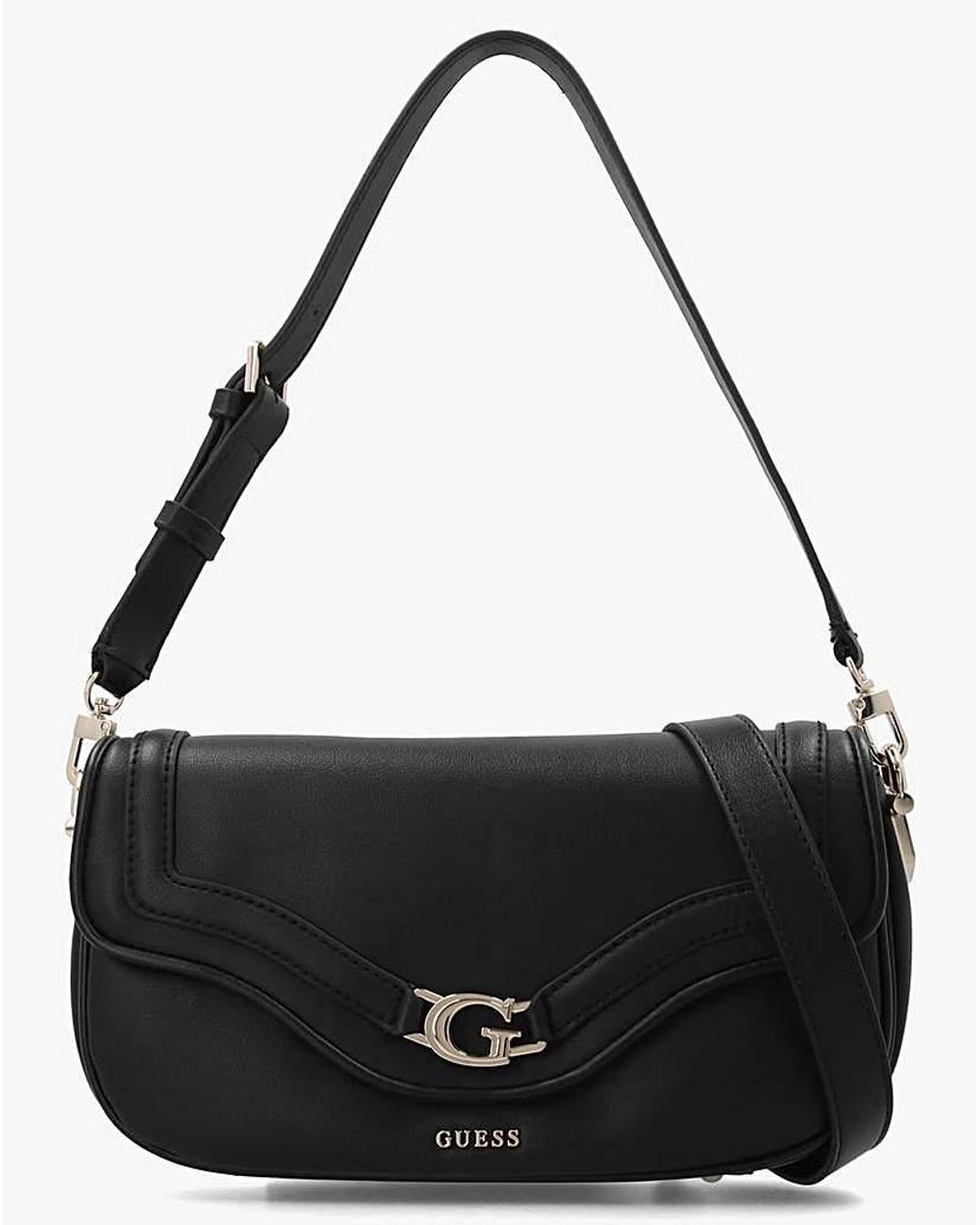 Guess Black Dea Flap Shoulder Bag