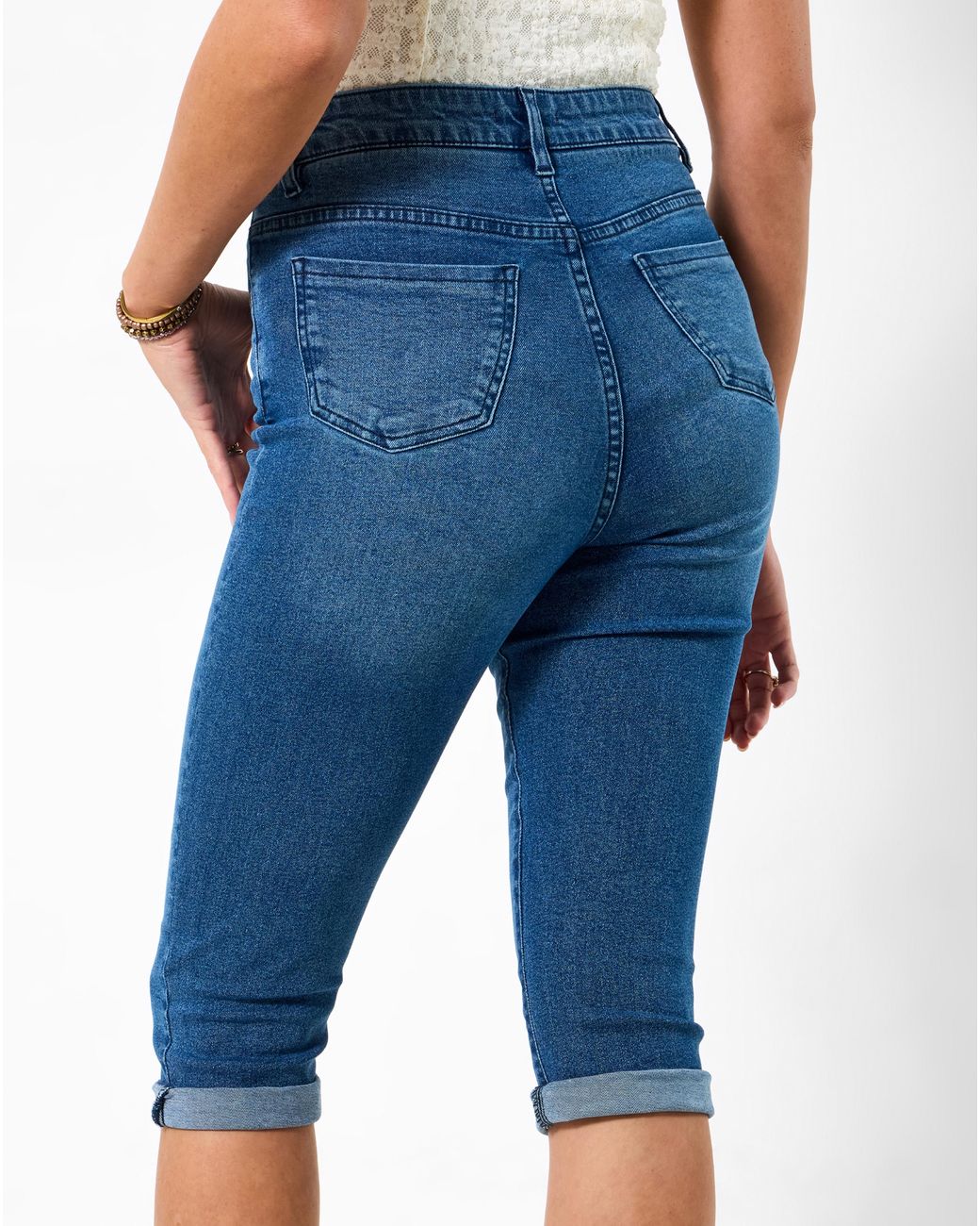 Joe Browns Blue Lexie Denim Capri Pants