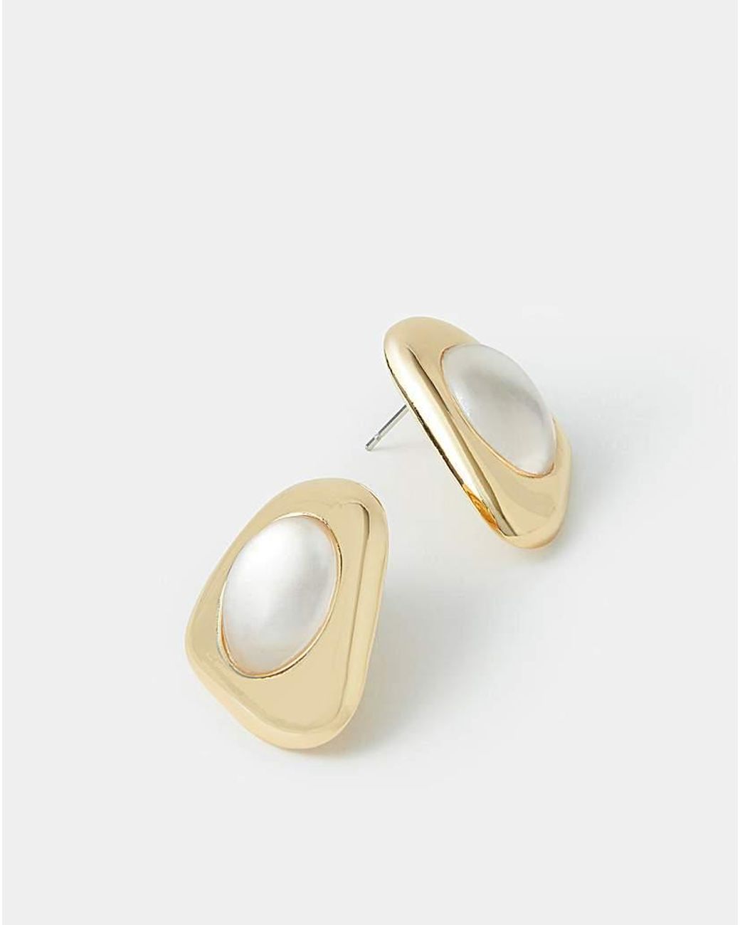 Accessorize Metallic Statement Stud Earrings
