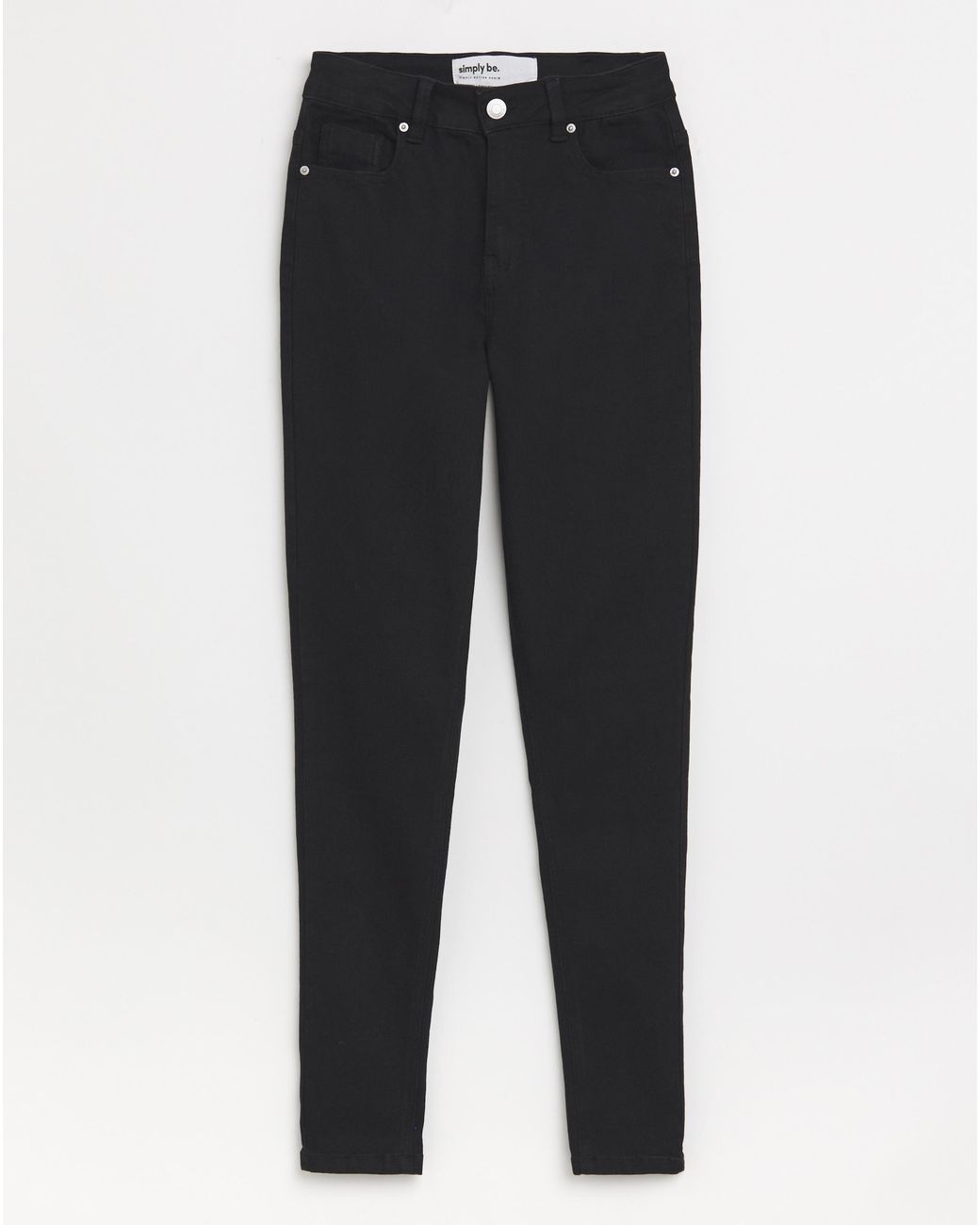 Simply Be Black Skinny Highwaist Super Stretch