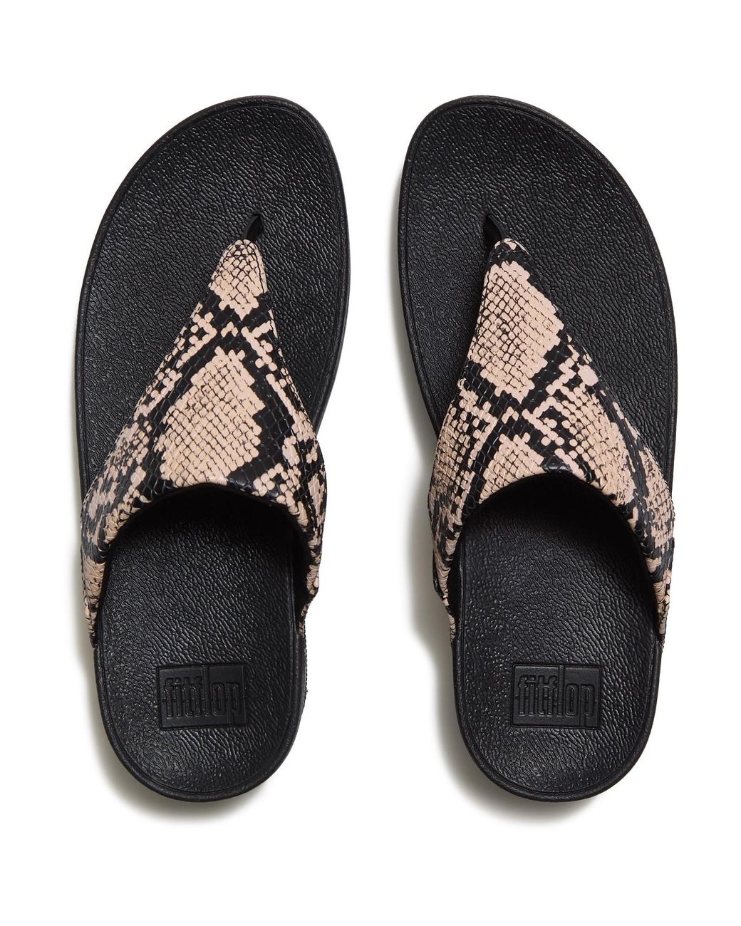 Fitflop Black Lulu Toe Post Sandal