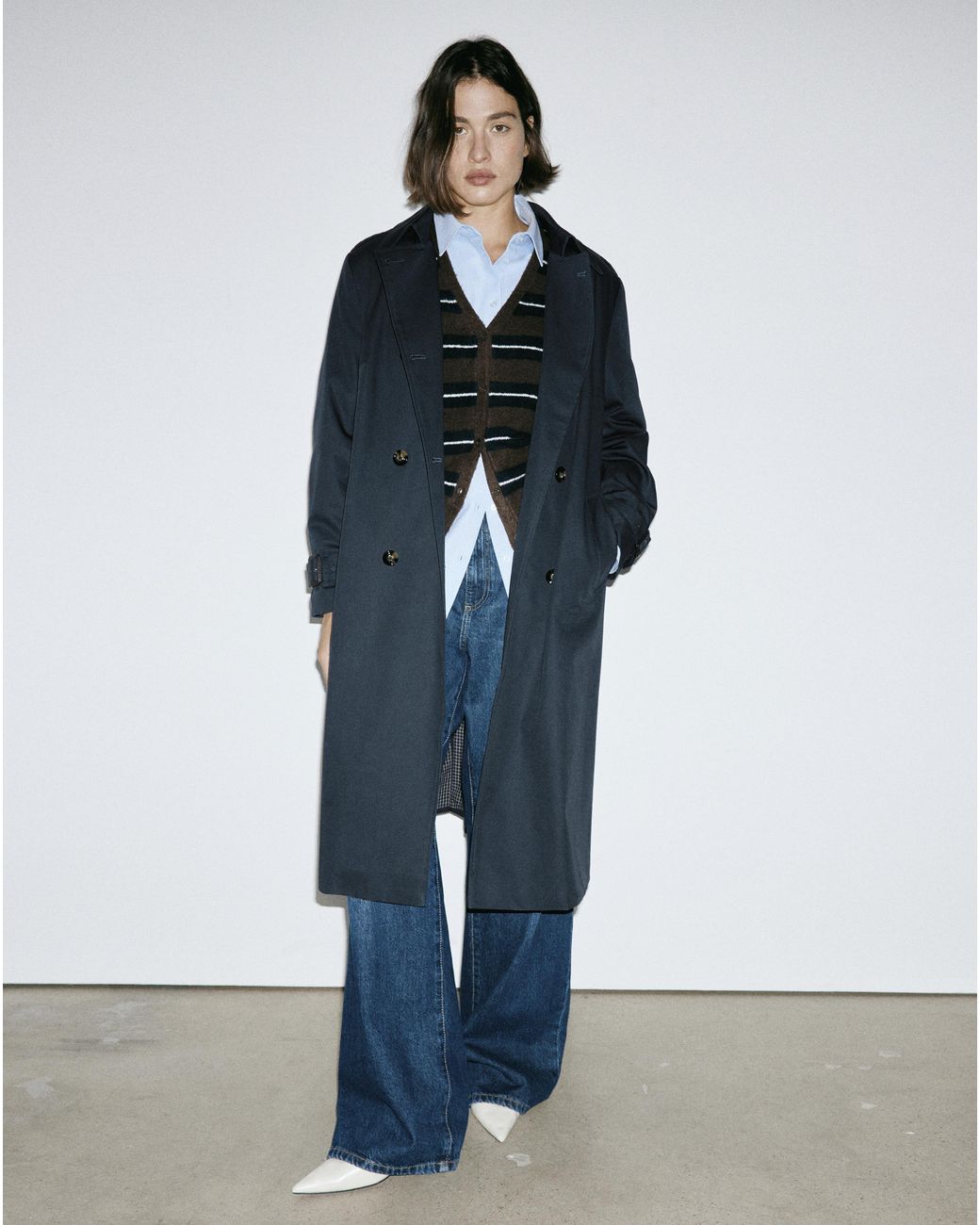Mango Blue Trenchcoat Polaris