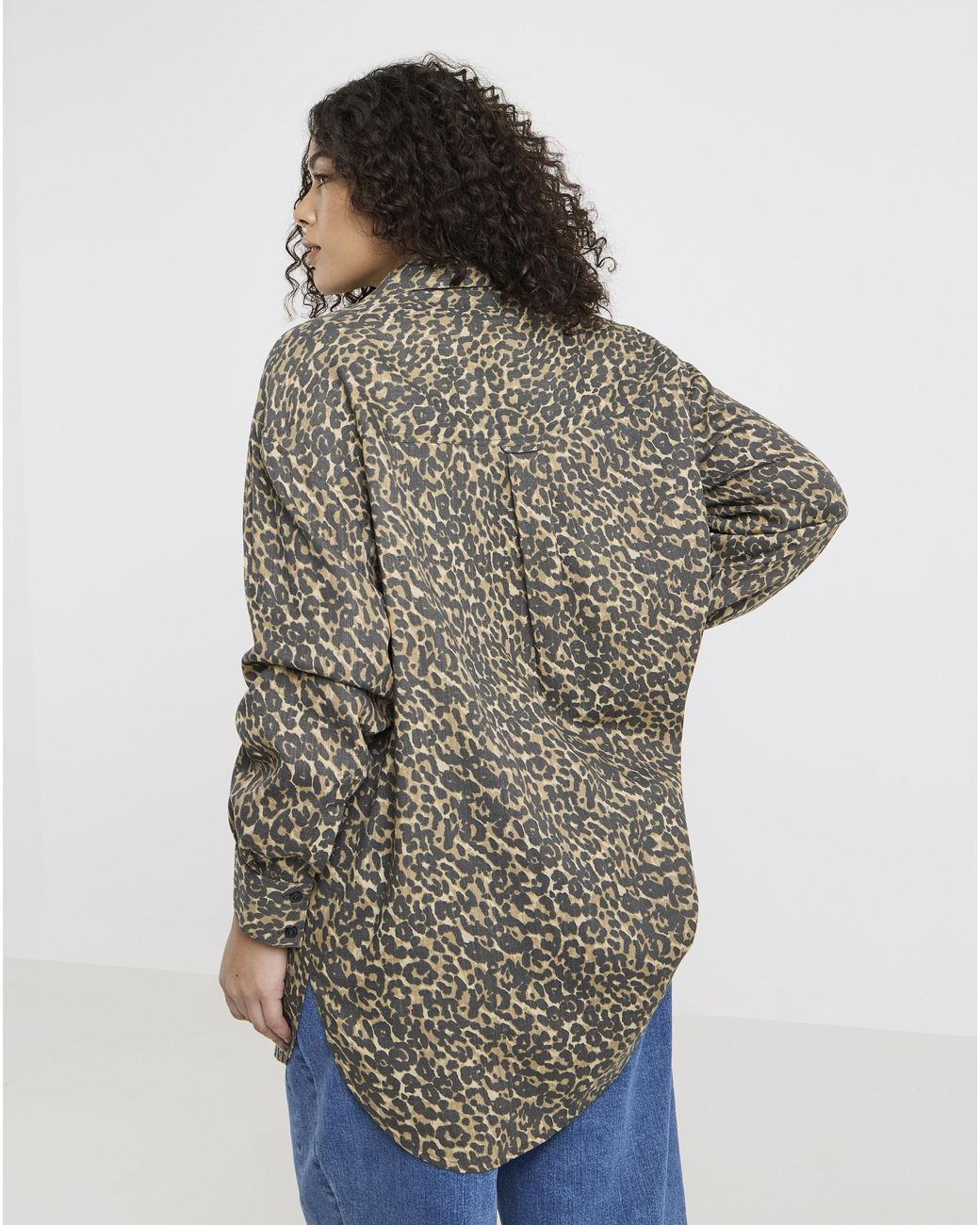 Simply Be Brown Linen Mix Shirt