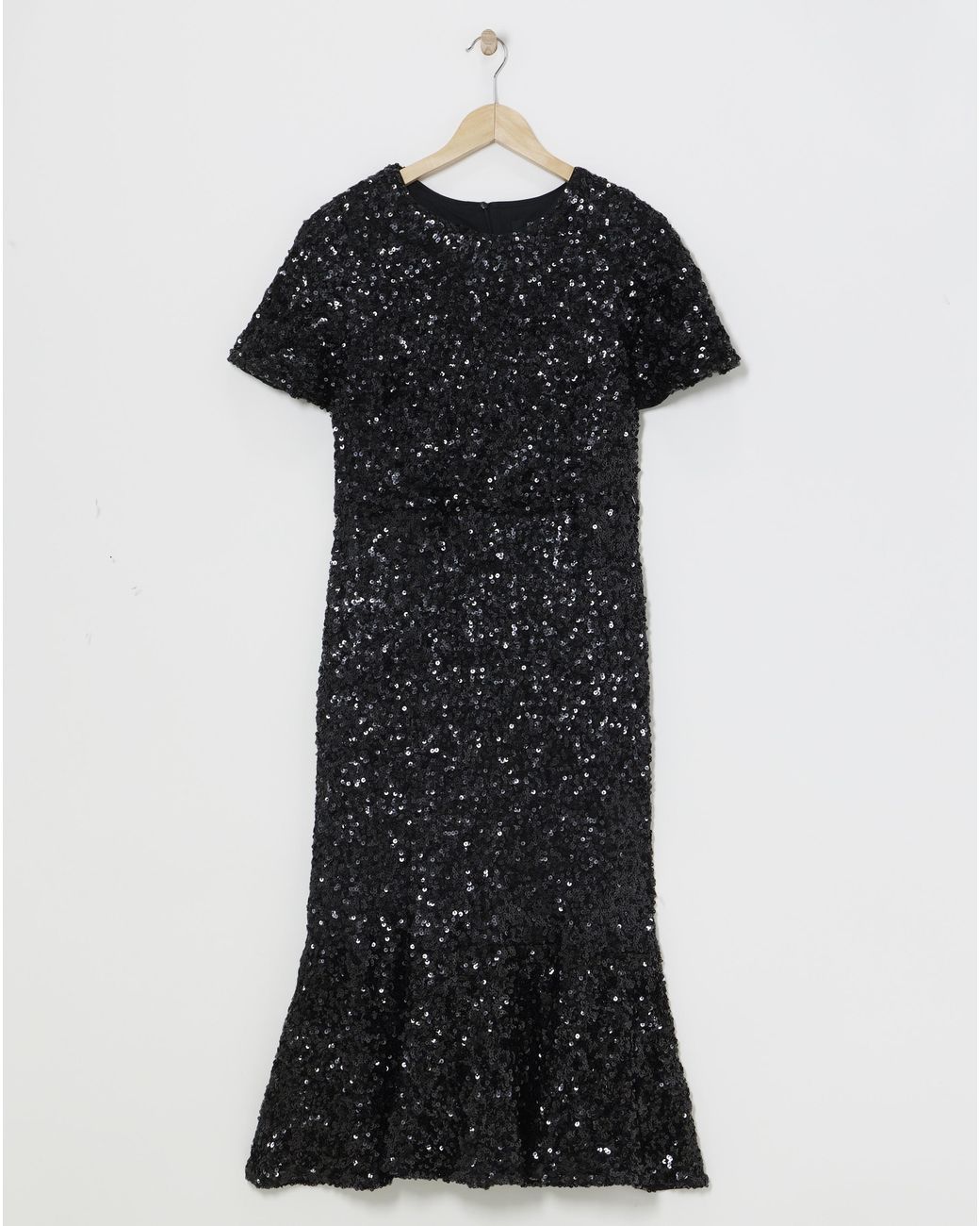 Joanna Hope White Sequin Midi Dress