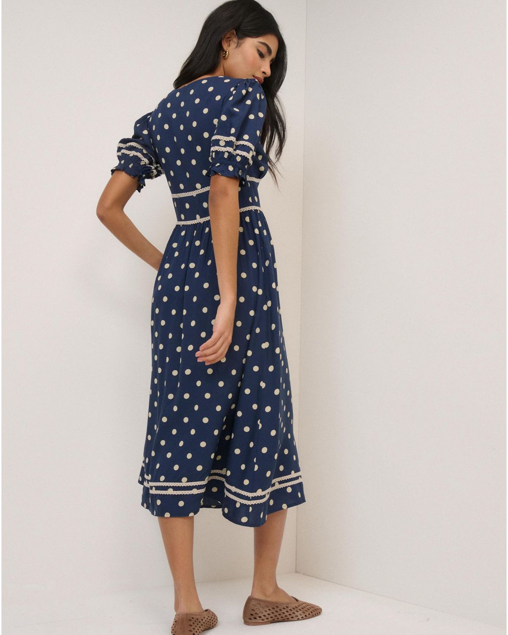 Nobody's Child Blue Nc Saffy Midi Dress