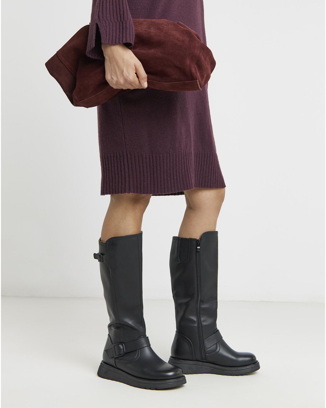 Heavenly Feet Black Rubymae Boots Cc Ex Wide