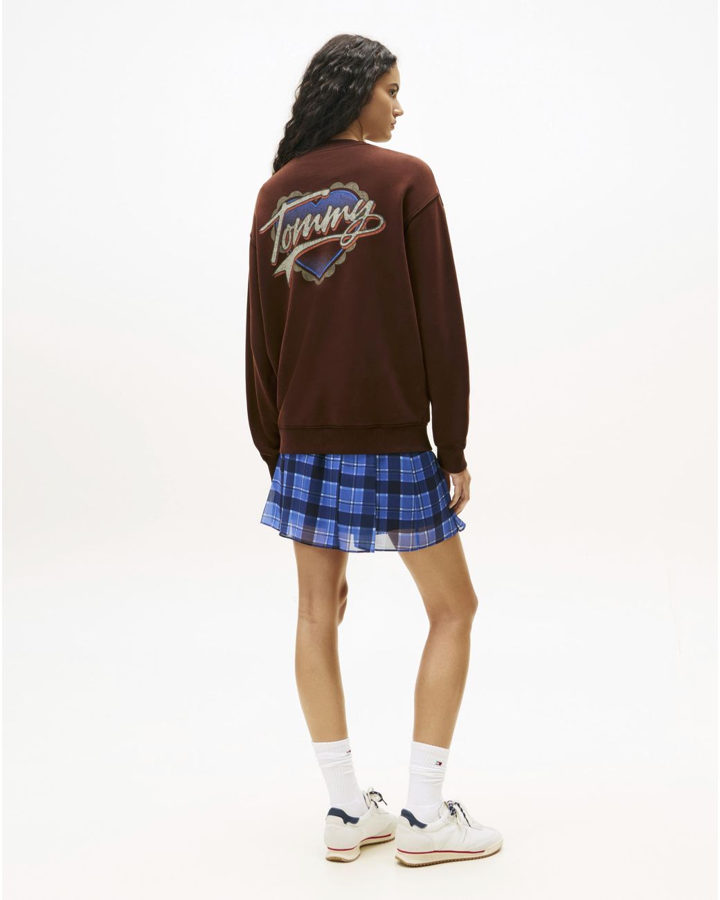 Tommy Hilfiger Brown Wash Heart Sweatshirt