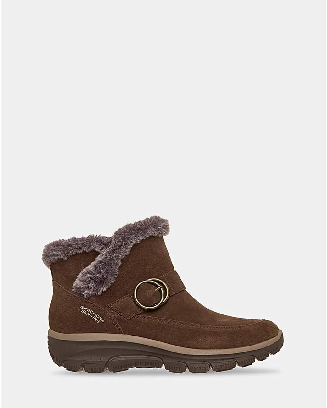 Skechers Brown Slip Ins Relaxed Fit D Fit