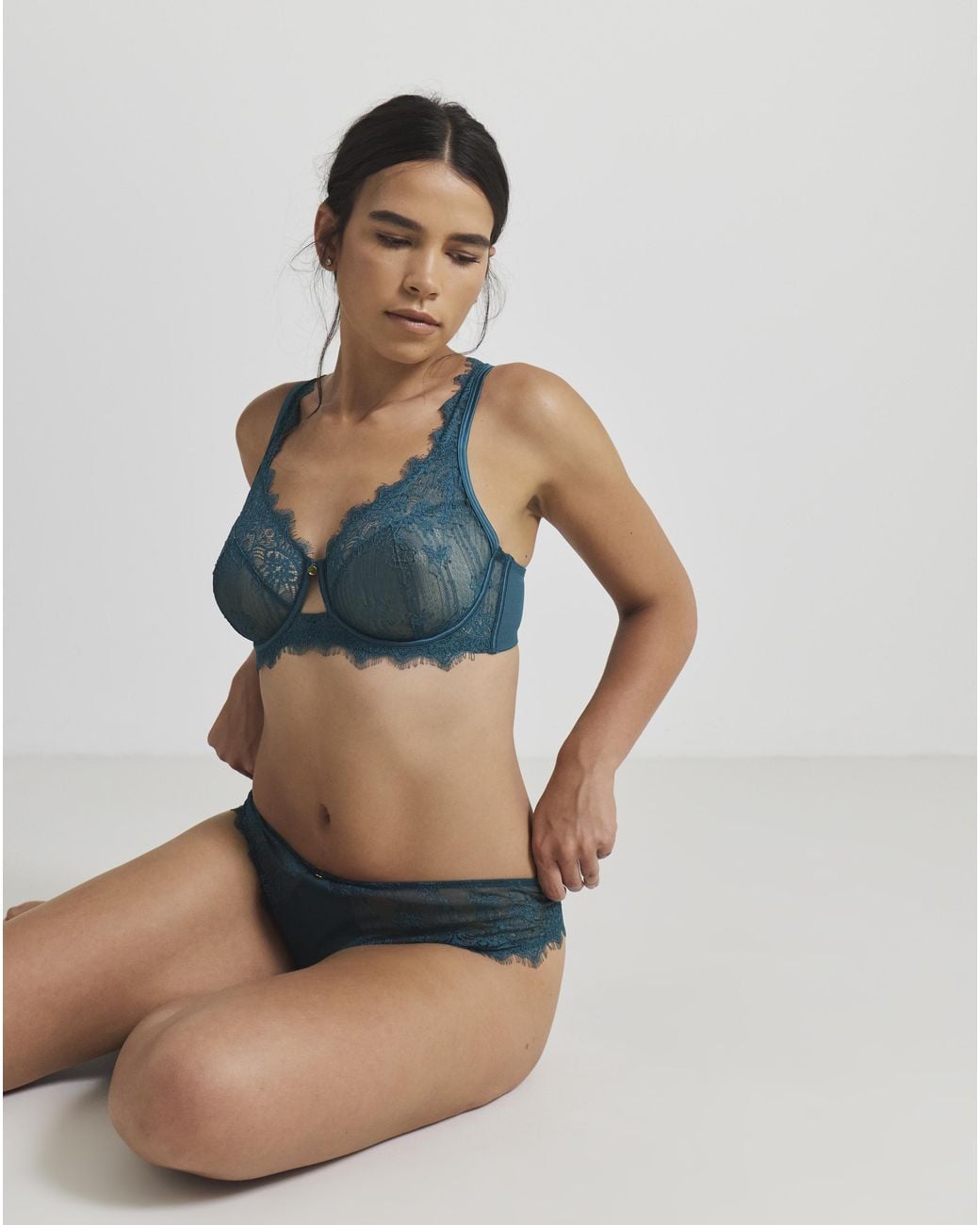 Pretty Secrets Blue Full Brief Knickers