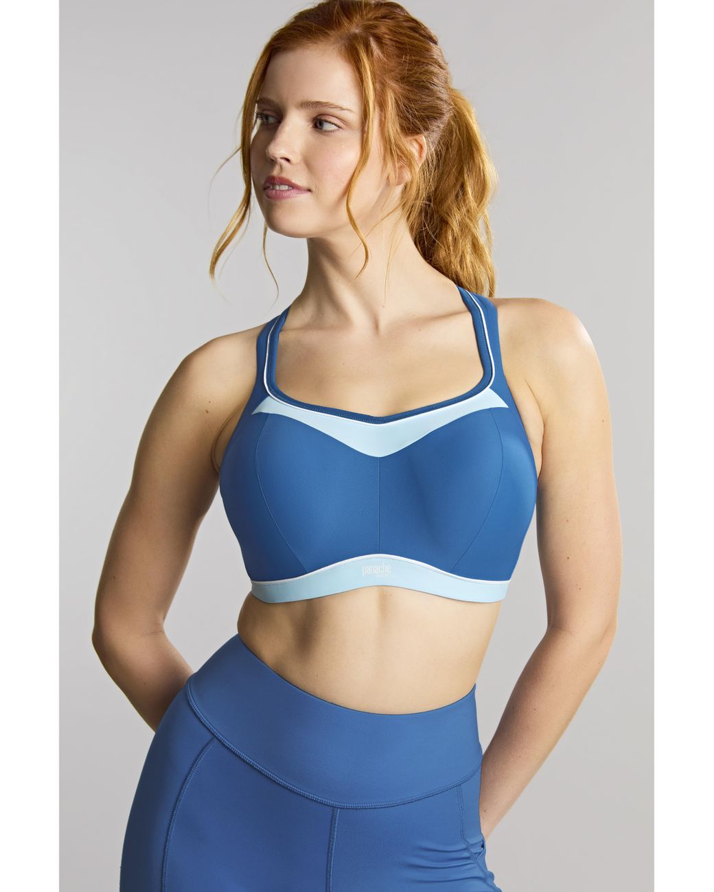 Panache Sports Blue Panache Power Wired Sports Bra