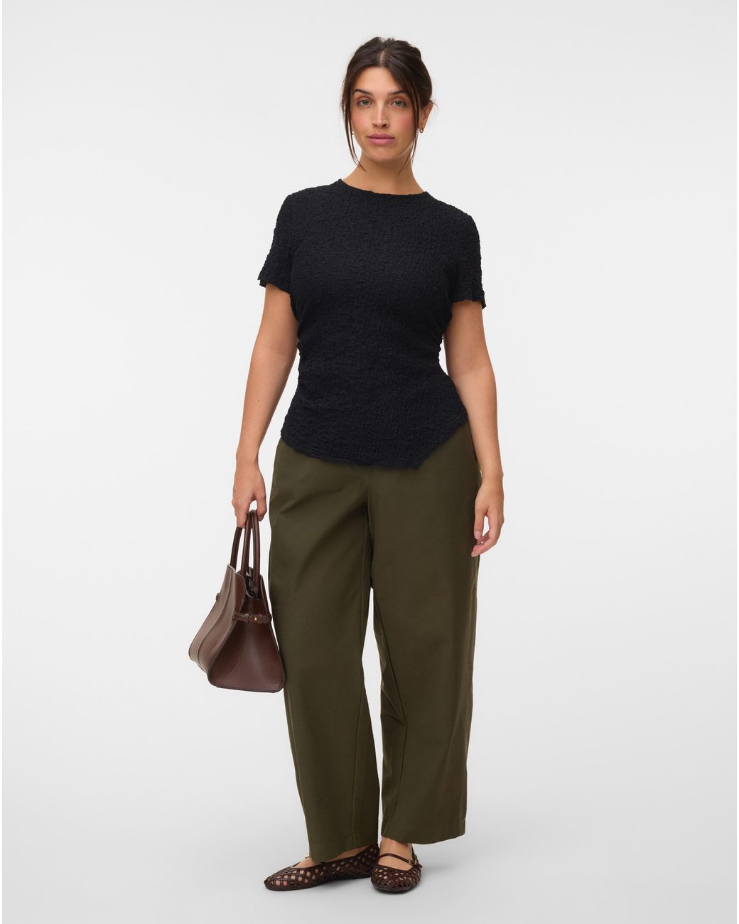 Vero Moda Black Alissia O-Neck Jersey Top