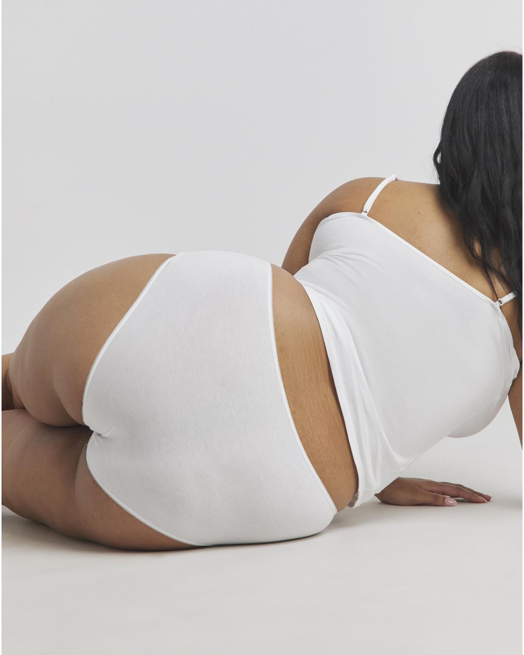 Simply Be White 4 Pack Full Fit Briefs