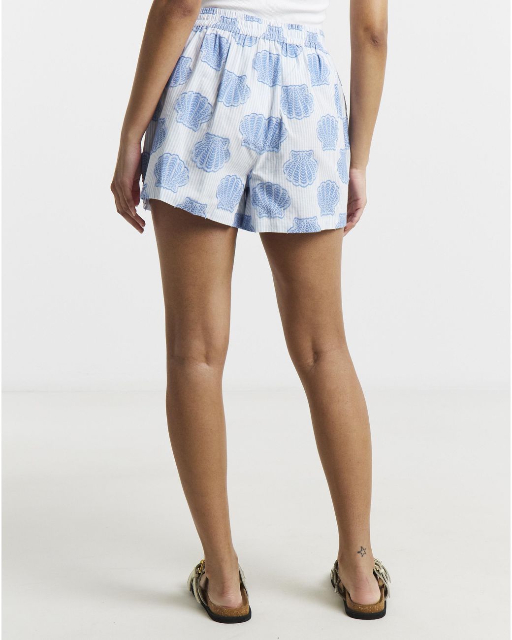 Native Youth Blue Ny Pinstripe Shorts