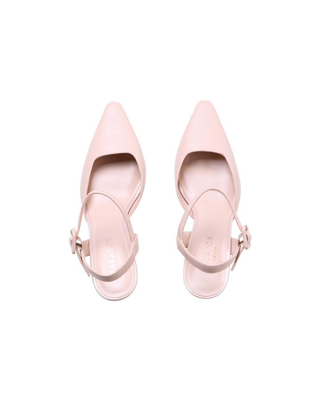 Paradox London Pink Tempest Flared Heel Shoes