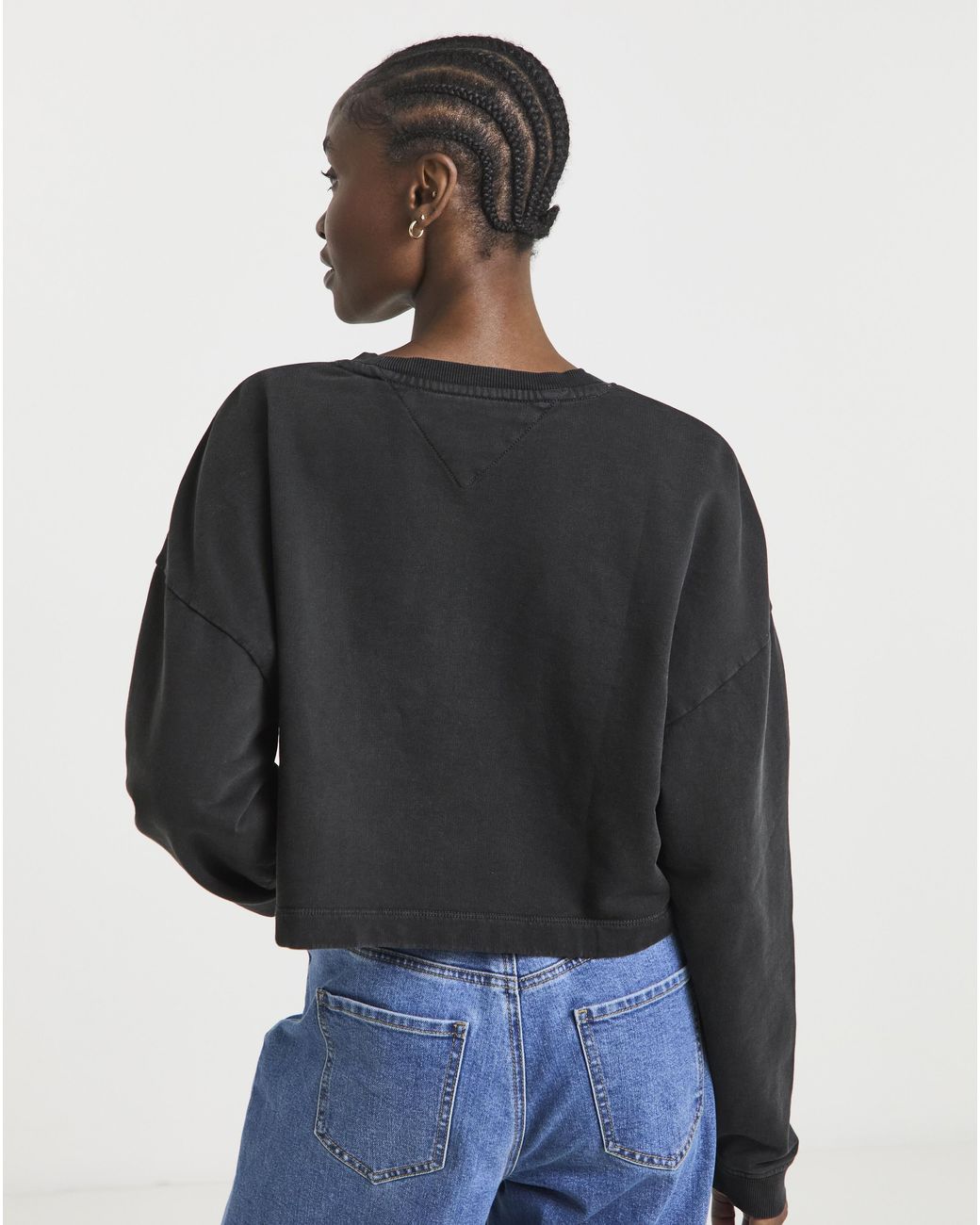 Tommy Hilfiger Black Crewneck Sweatshirt