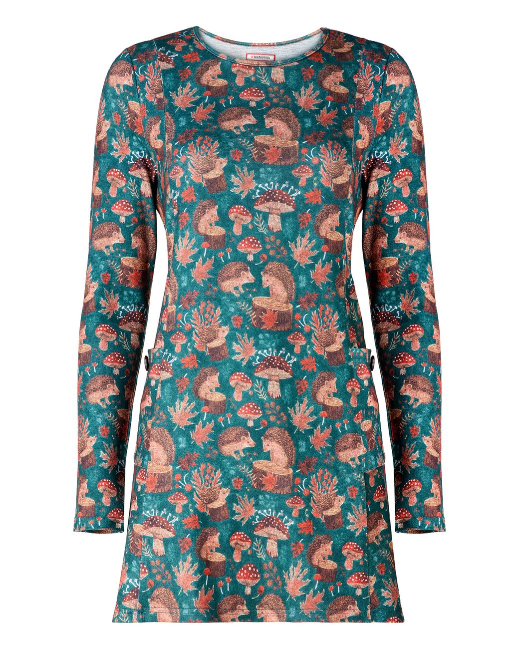 Joe Browns Green Hedgehog Printed Tunic Top