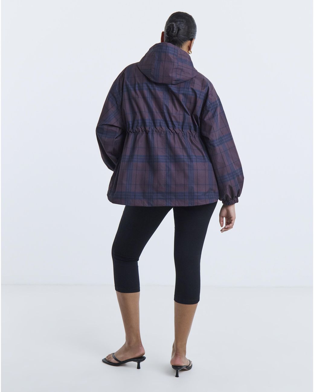 Simply Be Blue Hooded Swing Parka Jacket
