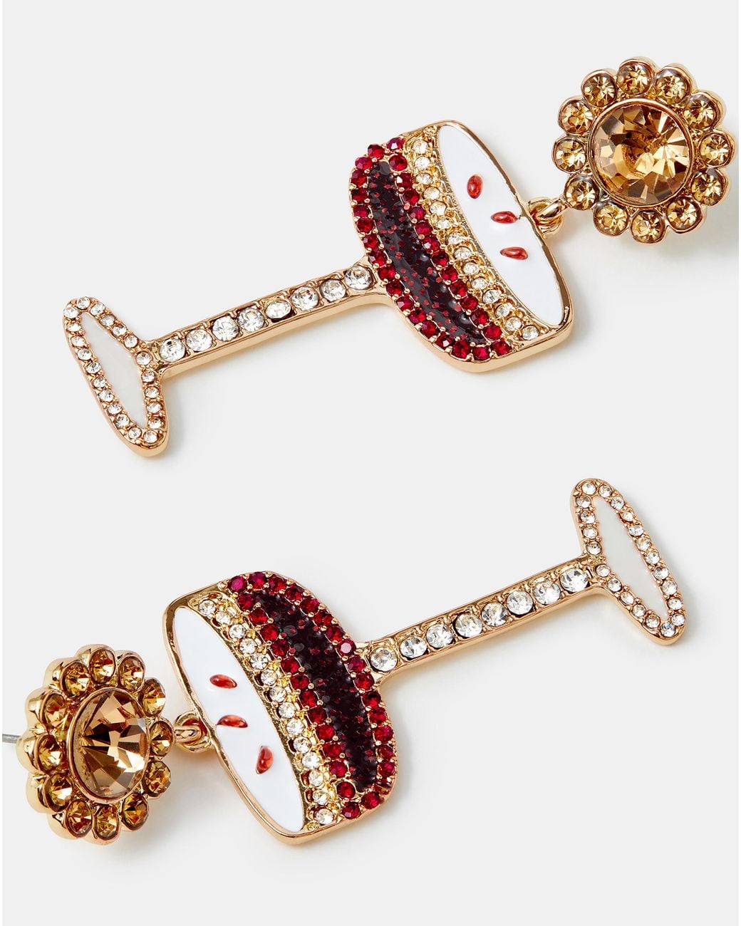 Accessorize Red Espresso Martini Earrings