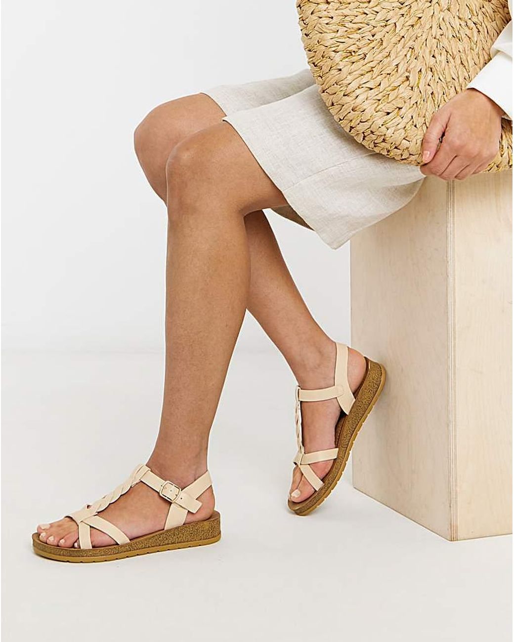 Heavenly Feet Natural Hay Wide Fit