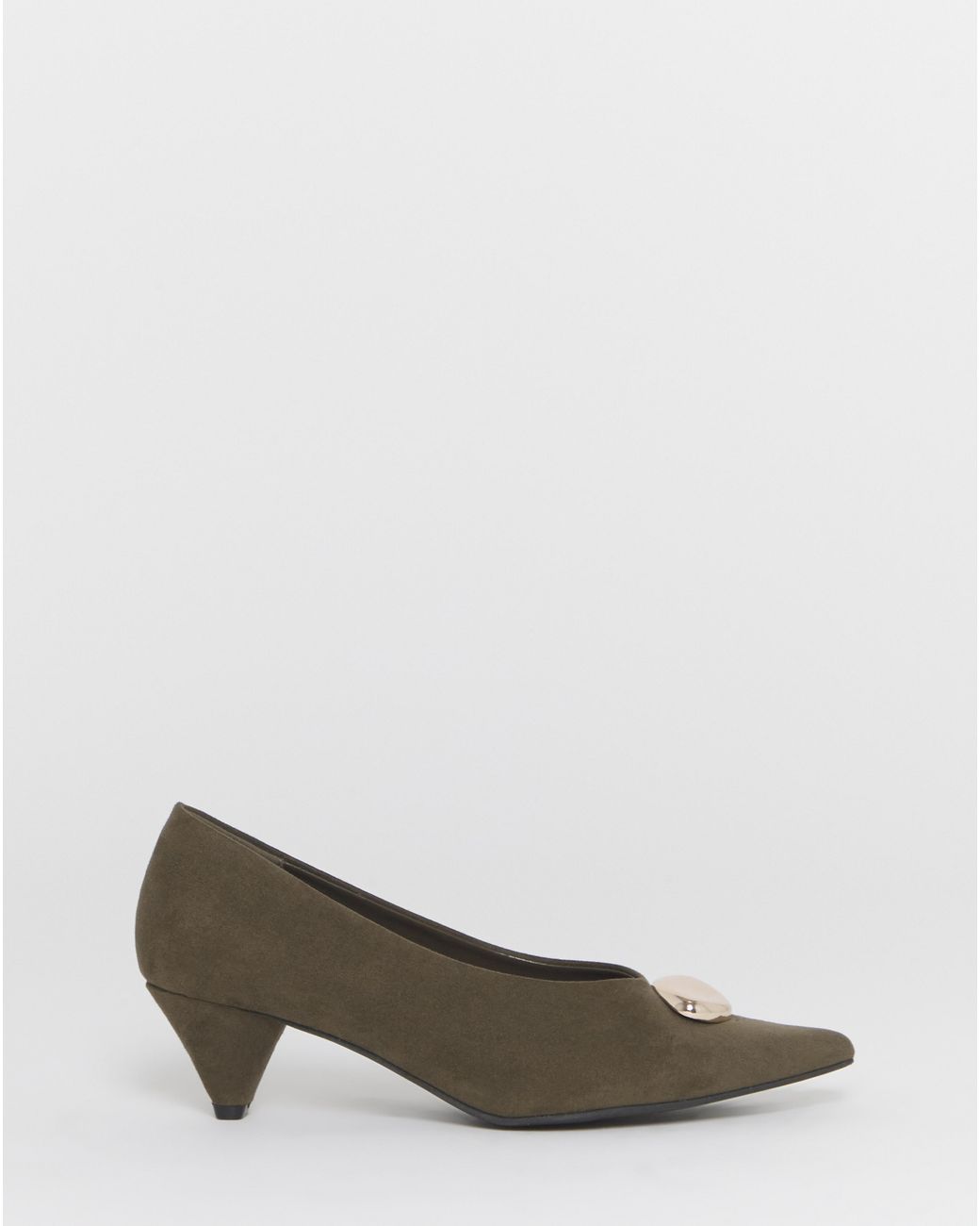 Simply Be Blue High Cut Court Shoe Trim Wide