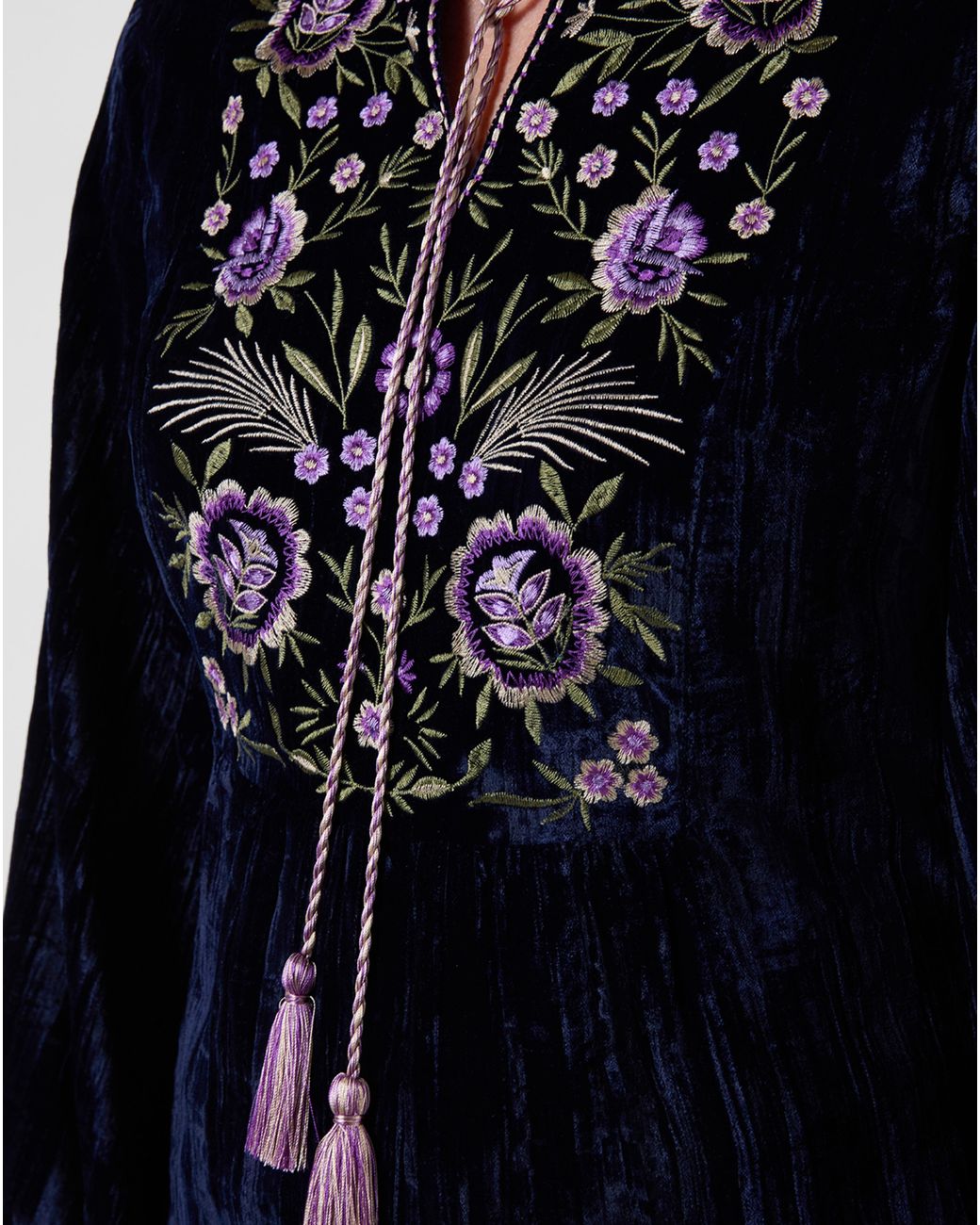 Joe Browns Blue Velvet Tunic Top
