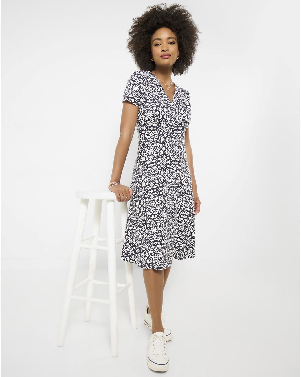 Joe Browns White Spring Floral Dress