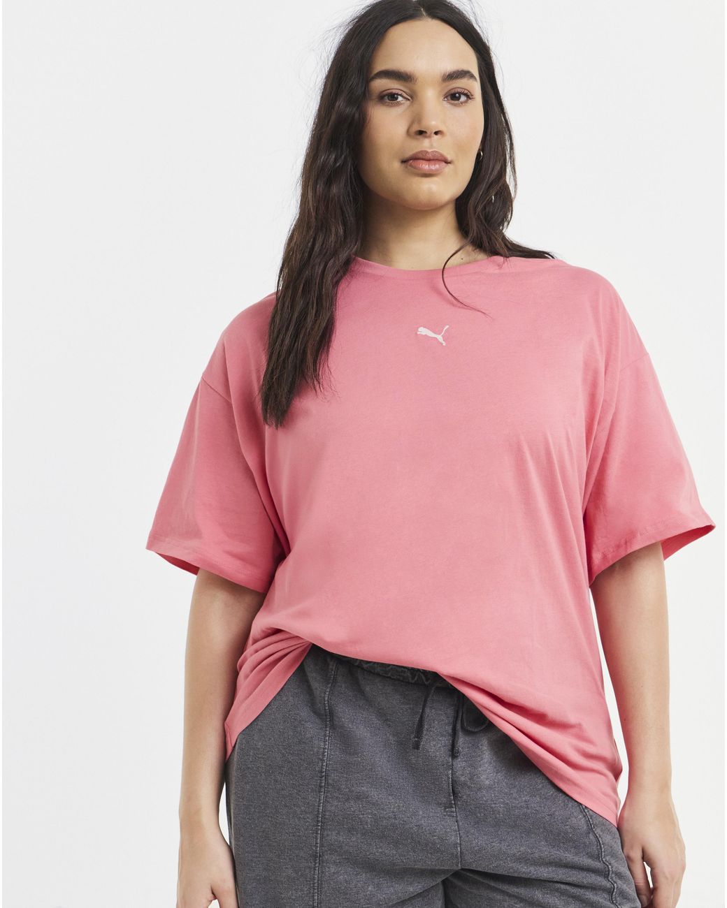 PUMA Pink Essential Relaxed T-Shirt