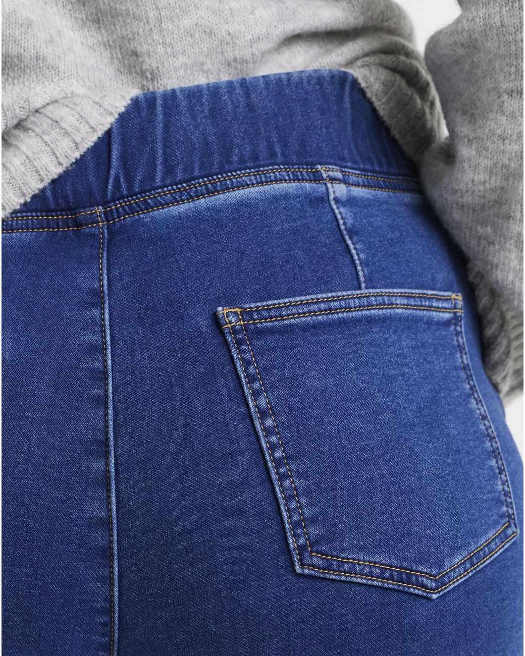 Simply Be Blue Cosy Weekender Wide Leg Jegging