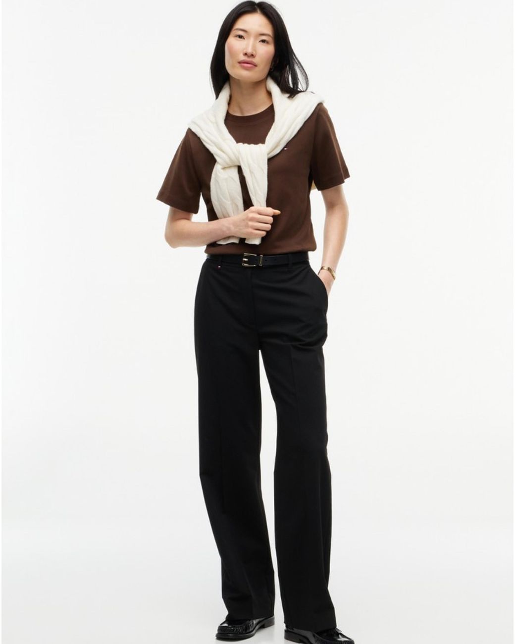 Tommy Hilfiger Brown Boxy T-Shirt
